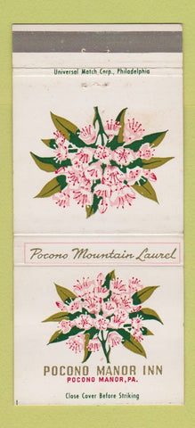 Matchbook Cover - Pocono Manor Inn PA 30 Strike