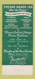 Matchbook Cover - Pocono Manor Inn PA 30 Strike