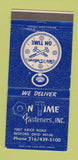 Matchbook Cover - On Time Fasteners Bedford OH 30 Strike