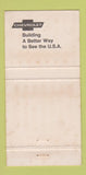 Matchbook Cover - Helms Chevrolet Harrisburg PA 30 Strike