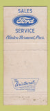 Matchbook Cover - Norment Motors Lumberton NC 1952 Ford WEAR 30 Strike