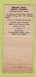 Matchbook Cover - Brown Bros Shore Dinners Boothbay Harbor ME 30 Strike