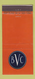 Matchbook Cover - Village Bath Club Manhasset NY WEAR 21 Strike Feature