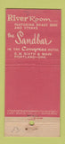 Matchbook Cover River Room Sandbar Congress Hotel Portland OR 21 Strike Feature