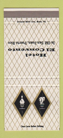 Matchbook Cover - Hotel El Convento San Juan Puerto Rico 30 Strike
