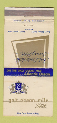 Matchbook Cover - Galt Ocean Mile Hotel Fort Lauderdale FL 30 Strike
