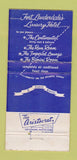 Matchbook Cover - Galt Ocean Mile Hotel Fort Lauderdale FL 30 Strike