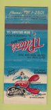 Matchbook Cover - T Pittari's New Orleans LA lobster girlie 21 Strike Feature