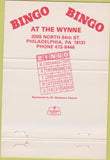 Matchbook Cover - Bingo at the Wynne Philadelphia PA 40 Strike