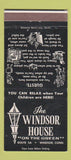 Matchbook Cover - Windsor House Winsor CT 30 Strike