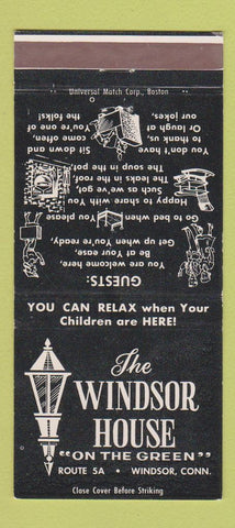 Matchbook Cover - Windsor House Winsor CT 30 Strike