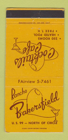 Matchbook Cover - Rancho Bakersfield CA 30 Strike