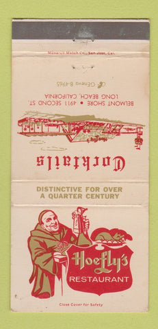 Matchbook Cover - Hoefly's Restaurant Long Beach CA WEAR 30 Strike