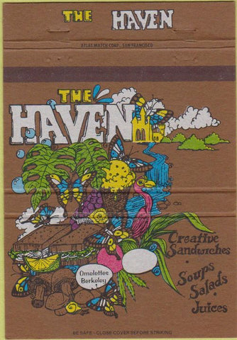 Matchbook Cover - The Haven restaurant San Francisco CA 40 Strike