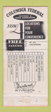 Matchbook Cover - Columbia Federal Savings Loan Washington DC 30 Strike