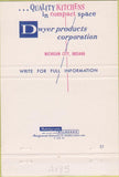 Matchbook Cover - Dwyer Kitchens Phoenix AZ 40 Strike