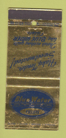 Matchbook Cover - Blue Water Fillets Fish Cleveland OH WEAR 30 Stick
