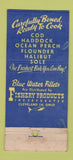 Matchbook Cover - Blue Water Fillets Fish Cleveland OH WEAR 30 Stick