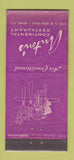 Matchbook Cover - Anton's Restaurant Miami FL WEAR 21 Strike Feature