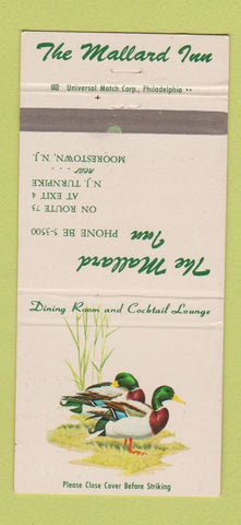 Matchbook Cover - Mallard Inn Moorestown NJ 30 Strike