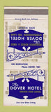 Matchbook Cover - Dover Hotel Dover DE 30 Strike