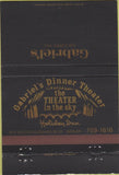 Matchbook Cover - Gabriel's Dinner Theater Holiday Inn Denver CO 40 Strike
