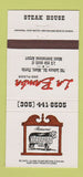 Matchbook Cover - La Bamba Hereford Grill Steak Miami FL 30 Strike
