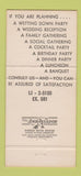 Matchbook Cover - Officers Club Navy Building Boston MA 30 Strike