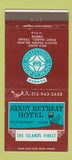 Matchbook Cover - Sandy Retreat Hotel Port Isabel TX 30 Strike