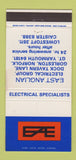Matchbook Cover - East Anglian Electric Group Gorleston Norfolk UK 30 Strike