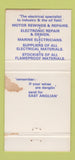 Matchbook Cover - East Anglian Electric Group Gorleston Norfolk UK 30 Strike