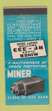Matchbook Cover - Miner Friction Draft Gear 30 Strike