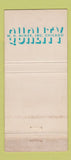 Matchbook Cover - Miner Friction Draft Gear 30 Strike
