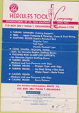 Matchbook Cover - Hercules Red Tools Tulsa OK 40 Strike