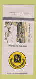 Matchbook Cover - Crystal Springs Golf Club Pineville NC 30 Strike