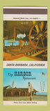 Matchbook Cover - Harbor Restaurant Santa Barbara CA 30 Strike