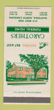 Matchbook Cover - Carothers Funeral Home Gastonia NC Stanley Belmont 30 Strike