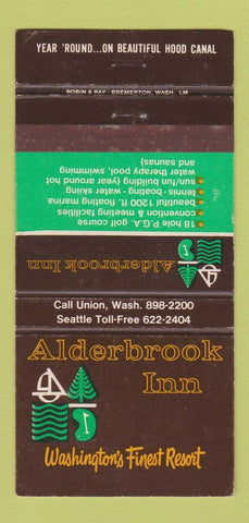 Matchbook Cover - Alderbrook Inn Union WA  30 Strike