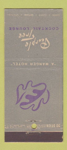 Matchbook Cover - Purple Tree Cocktail Lounge New York City  30 Stick