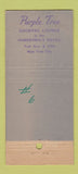 Matchbook Cover - Purple Tree Cocktail Lounge New York City  30 Stick