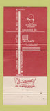 Matchbook Cover - Tally Ho Motor Lodge Wilmington DE 30 Strike