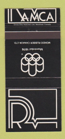 Matchbook Cover - Mondo Rubber Montreal QC 1976 Olympics 30 Strike