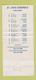 Matchbook Cover - St Louis Cardinals Jefferson City MO Chrysler  30 Strike