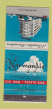 Matchbook Cover - The Normandie San Juan Puerto Rico 30 Strike