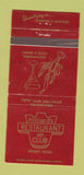 Matchbook Cover - Hilliard's Restaurant Club Crosby TX 30 Strike
