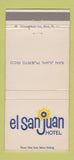 Matchbook Cover - El San Juan Hotel Puerto Rico 30 Strike