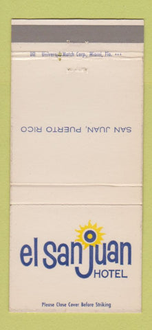 Matchbook Cover - El San Juan Hotel Puerto Rico 30 Strike