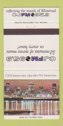 Matchbook Cover - CJFM Radio Montreal QC 95.9 30 Strike