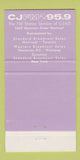 Matchbook Cover - CJFM Radio Montreal QC 95.9 30 Strike