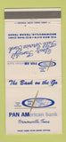 Matchbook Cover - Pan American Bank Brownsville TX 30 Strike